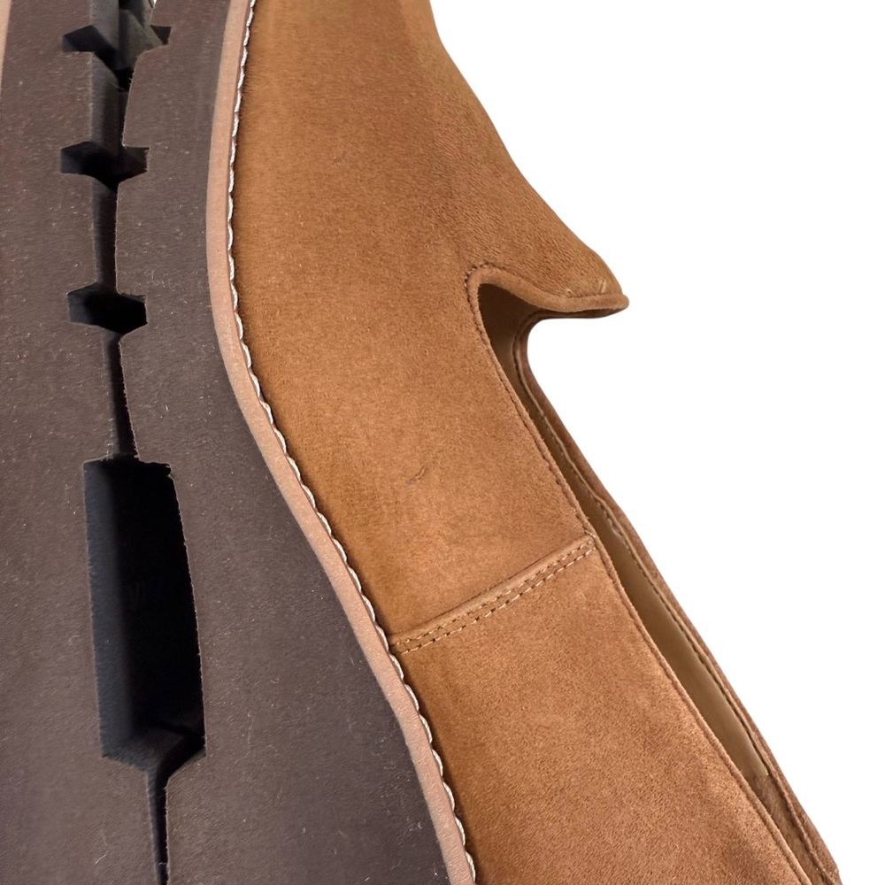 Vionic Willa Suede Leather Slip-On Wedge Loafers Tan Brown Size 11 - Picture 14 of 16